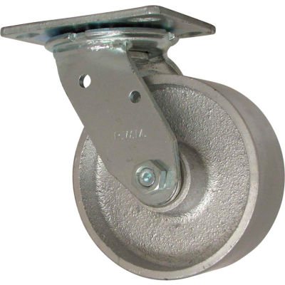RWM Casters 46 Series 5" Cast Iron Wheel Swivel Caster - 46-CIR-0520-S