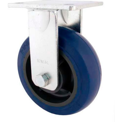 RWM Casters 4" Durastan Rigid Wheel Caster with Optional Mounting Plate - 46-DUR-0420-R-41RT