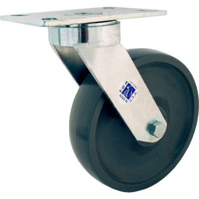 RWM Casters 6" Signature™ Wheel Swivel Caster & Optional Mounting Plate - 48-SWB-0620-S-42ST