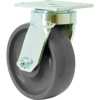 RWM Casters 8" Signature™ Wheel Swivel Caster with Face Contact Brake - 48-SWB-0820-S-ICWB