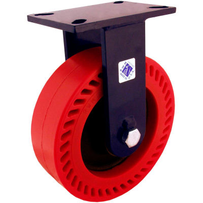 RWM Casters 76 Series 6" Nylatron® HD Wheel Rigid Caster - 76-NYB-0630-R
