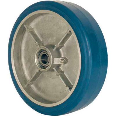 RWM Casters 8" x 2" Elastometric Hi-Tensile Non-Marking Wheel for 1/2" Axle - RAB-0820-08-EHT-NM