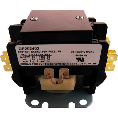 DP202402 Contactor 20 Amps 240V 2 Pole