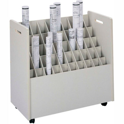 Mobile Roll File - 50 Compartment