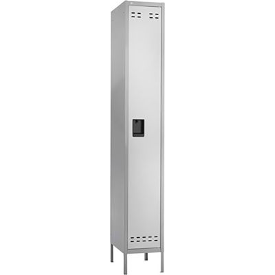 Safco® Single Tier 1 Door Steel Office Locker, 12"Wx18"Dx72"H, Two Tone Gray, Assembled