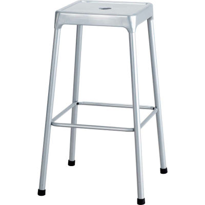 Safco® Steel Stool 29" Bar Height - Silver