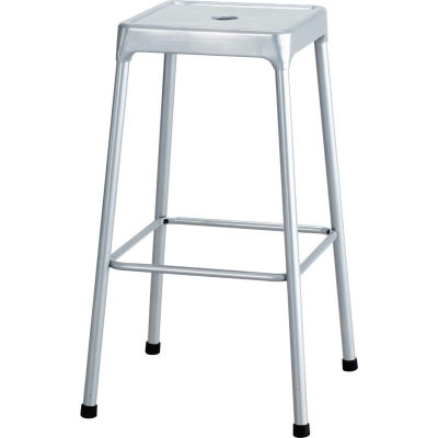 Safco® Steel Stool 29" Hauteur de barre - Argent