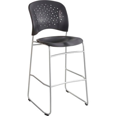 Chaise de taille Bistro Desafco® Re™ve avec dos rond - Noir