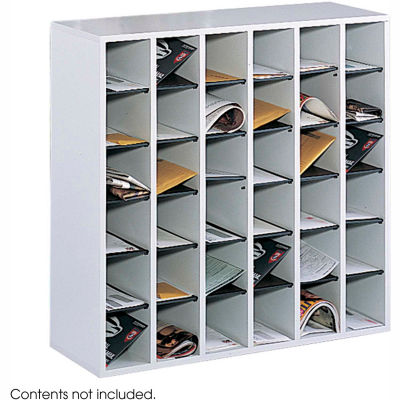 36 Compartment Wooden Mail Sorter