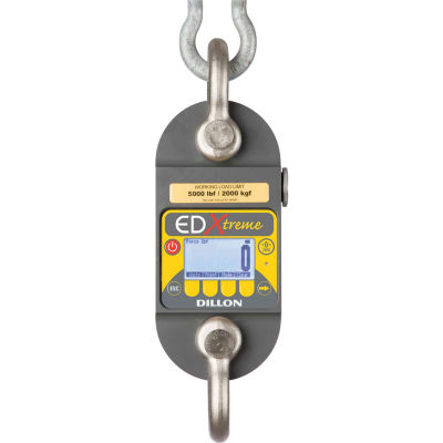 EdX-1T Dillon - Dynamomètre EDXtreme avec compatibilité radio, 2 500 lb x 2/.5 lb