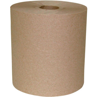 1-Ply Hard Wound Roll Towel Natural- 800', 6 Rouleaux/Caisse