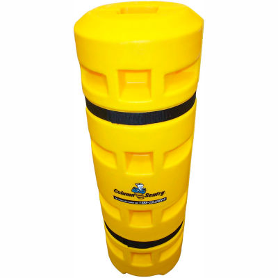 Protecteur de montant Column Sentry®, diamètre hors tout de 24 po x 42 po H, ouverture carrée de 6 po x 6 po, jaune