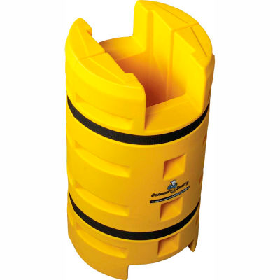 Protecteur de colonne colonne Sentry®, 8 "x 8 » carré ouverture avec FE découpe, 24 » O.D. x 42 « H jaune