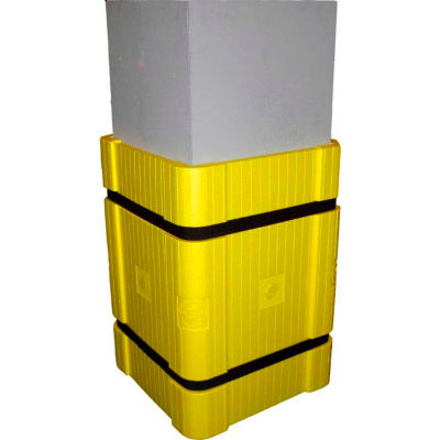 Parc Sentry® colonne Protector Kit - Pour 24 "x 24" colonnes carrées, jaune
