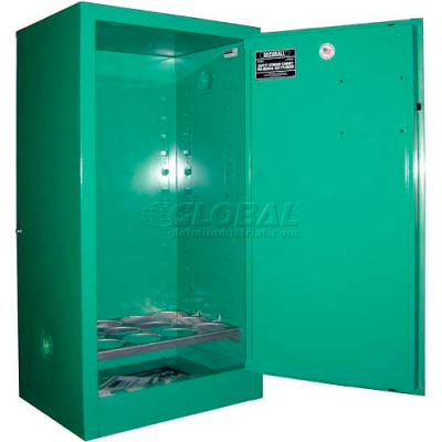 Securall® 12 D - E Cylinder Vertical Medical Fire Lined Gas Cabinet 24"Wx18"Dx44"H Manuel Fermer