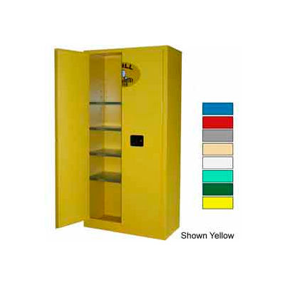 Securall® 36 x 18 x 72 déversement inflammables confinement blanc armoire