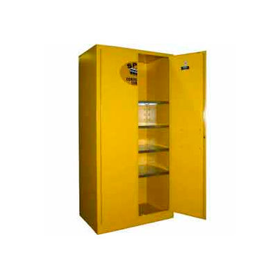 Securall® 36 x 24 x 72 déversement inflammables confinement armoire jaune