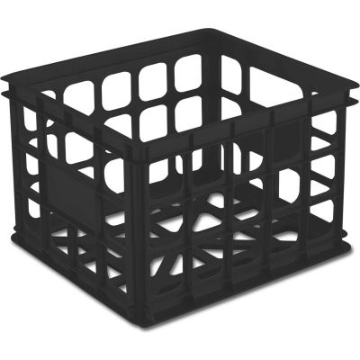 Caisse de stockage de stérilité 16929006 - Noir 15-1/4" L x 13-3/4" W x 10-1/2 "H - Qté par paquet : 6