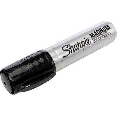 Sharpie® Magnum Permanent Marker, Extra Large Chisel, Black Ink - Qté par paquet : 12