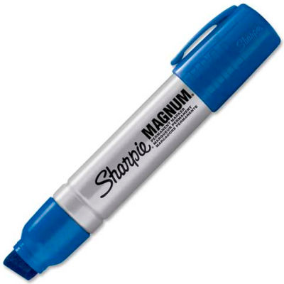 Sharpie® Magnum Permanent Marker, Extra Large Chisel, Encre Bleue - Qté par paquet : 12