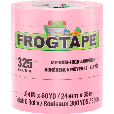 FrogTape® FrogTape® Performance Grade High Temp Masking Tape, Rose, 24mm x 55m -Boîtier de 48
