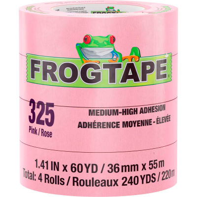 FrogTape® FrogTape® Performance Grade High Temp Masking Tape, Rose, 36mm x 55m -Boîtier de 32