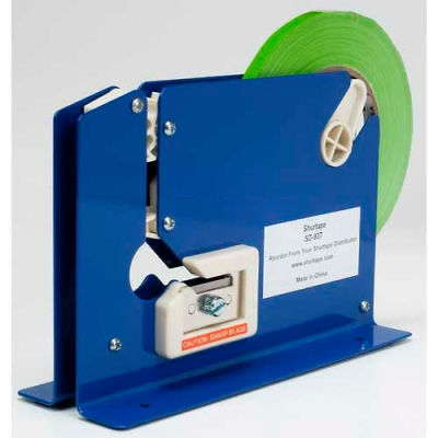 Shurtape® SD 937 Tabletop Bag Sealing Dispenser, 3/8"W, Blue