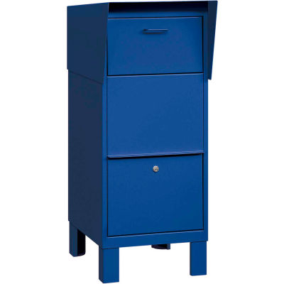 Courier et collection Box 4975BLU - Bleu, accès privé