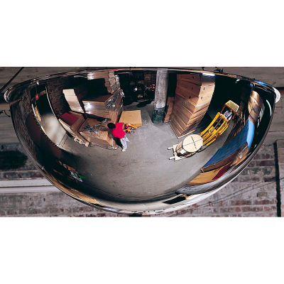 See-All® Full Dome Acrylic Mirror, Indoor, 48" Dia., 360° Viewing Angle