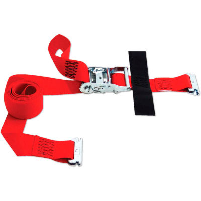 Snap-Loc® SLTE208RR E-sangle 2 "X 8' rouge à cliquet avec crochet & stockage Velcro