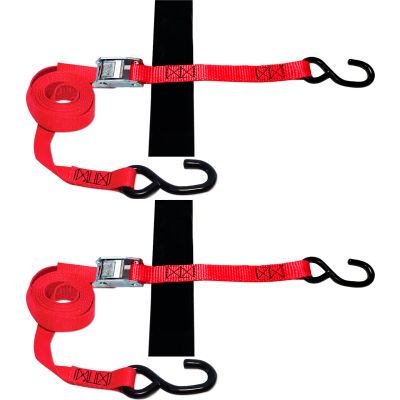 Snap-Loc® S-Hook Loop Cam Sie-Down Sangle, 1500 lb. Capacité, 1 » x 8', Pack de 2