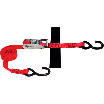 Snap-Loc® S-Hook Ratchet Tie-Down Strap, 2500 lb. Capacité, 1 » x 8'