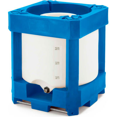 Bonar Plastic SaniTainer conteneur IBC 240 gallons - Empilable 46 "L x 46" L x 52 "H
