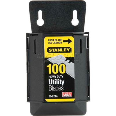 Lames utilitaires robustes Stanley 11-921A avec distributeur (paquet de 100)