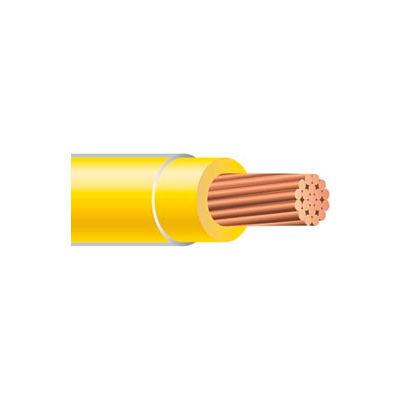 Southwire 11592301 Thhn 12 Gauge Building Wire, Solid Type, Yellow, 500 Ft - Pkg Qty 4