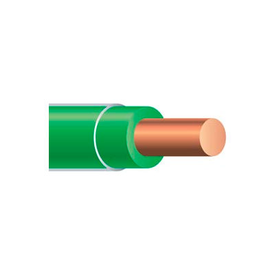 Southwire 11599817 Thhn 10 Gauge Building Wire, Solid Type, Green, 50 Ft - Pkg Qty 4