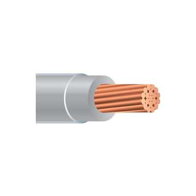 Southwire 25464905 THHN 6 Gauge Building Wire, Stranded Type, Gray, 500 ft