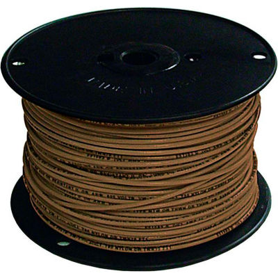 Southwire 27028001 TFFN 18 Gauge Building Wire, Stranded Type, Brown, 500 Ft - Pkg Qty 4