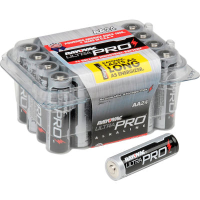 Ensemble pour entrepreneur de 24 batteries AA Rayovac® Alkaline Ultra Pro™ - Qté par paquet : 24