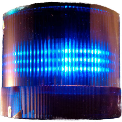 Commandes Springer/Texelco LA-264F 70mm Stack Light, clignotant, 120V AC/DC LED - Bleu
