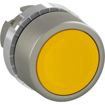ABB Opérateur de bouton-poussoir non éclairé, 22 mm, jaune, style affleurant