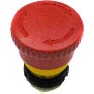 T.E.R., PRSL1881PI 40mm verrouillée champignon bouton poussoir arrêt d’urgence, usage w / MIKE & VICTOR pendentifs