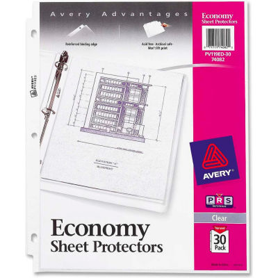 Avery® feuille protectrice, 8-1/2" W x 11" H, claire, 30/PK