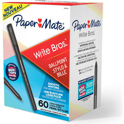 Stylo à bille Paper Mate®, encre noire, moyen, 60 par paquet