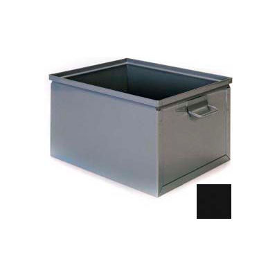 Stackbin® Bin acier 1-5SX - 12"W x 19-1/4"L x 11"H Stackbox, Black