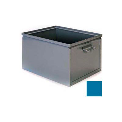 Stackbin® Bin acier 1-6SX - 18 po L x 30 po L x 12 po H Stackbox, bleu