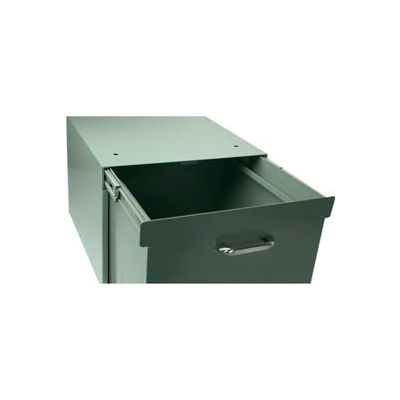 Tiroir à limes en acier Stackbin, 14"L x 16"D, Gris