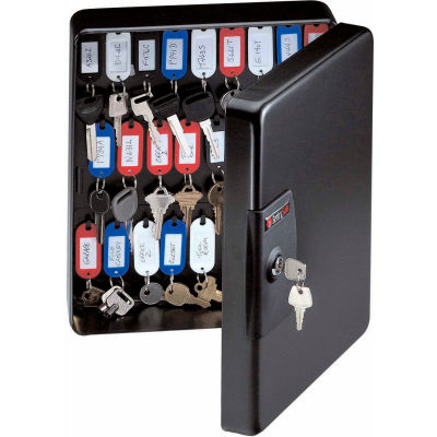 Armoire à clés SentrySafe KB-50, capacité de 50 clés, 9-7/16 po l x 3-15/16 po P x 11-13/16 po H, noir