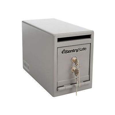 SentrySafe sous compteur Drop Slot sûre UC - 025K - 6" W x 12-5/16 « D x 8-1/2 » H, gris