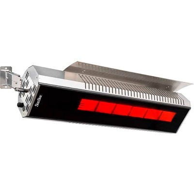 SunStar® Glass™ Infrared Patio Heater, Natural, Wall/Ceiling Mount, Silver  | B3128338 - GLOBALindustrial.ca